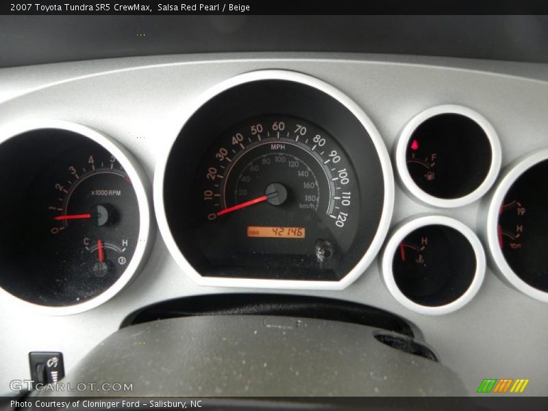 Salsa Red Pearl / Beige 2007 Toyota Tundra SR5 CrewMax