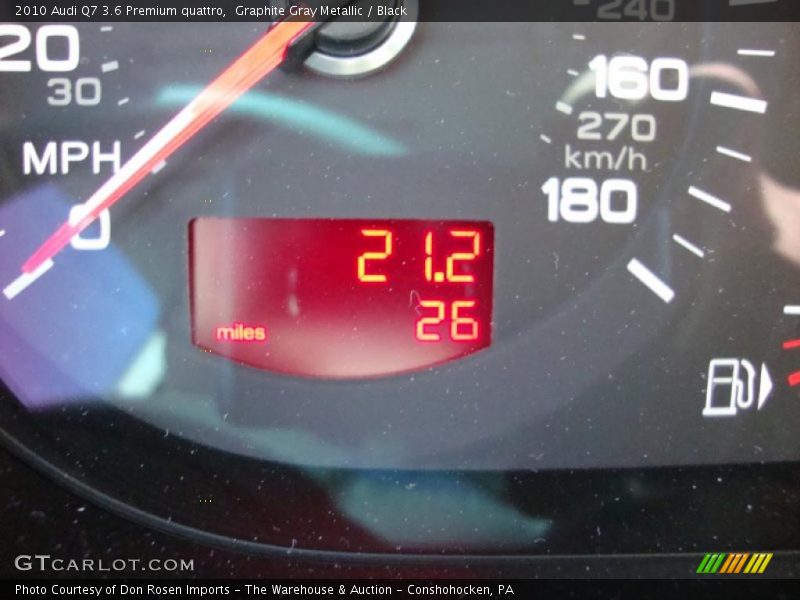 Graphite Gray Metallic / Black 2010 Audi Q7 3.6 Premium quattro