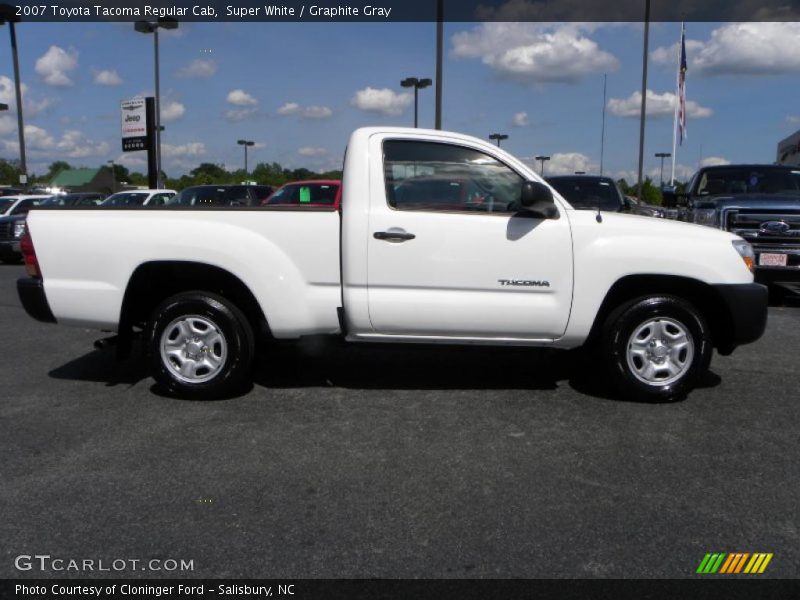 Super White / Graphite Gray 2007 Toyota Tacoma Regular Cab