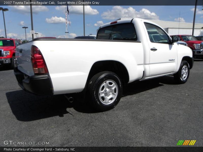 Super White / Graphite Gray 2007 Toyota Tacoma Regular Cab