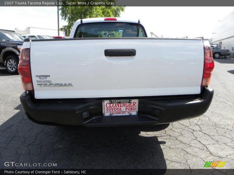 Super White / Graphite Gray 2007 Toyota Tacoma Regular Cab