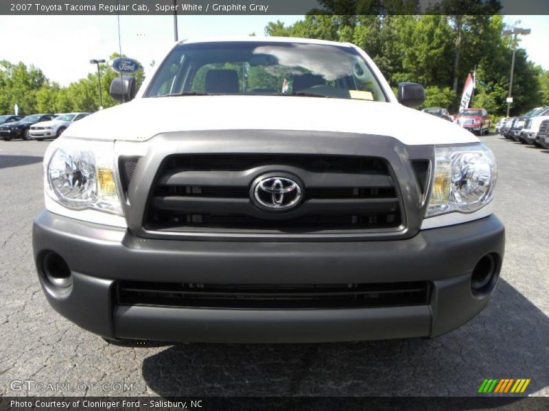 Super White / Graphite Gray 2007 Toyota Tacoma Regular Cab