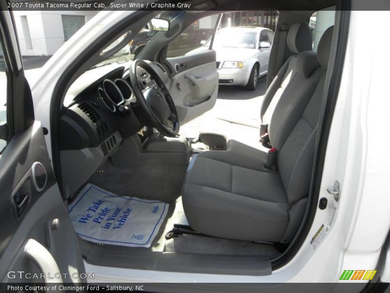 Super White / Graphite Gray 2007 Toyota Tacoma Regular Cab