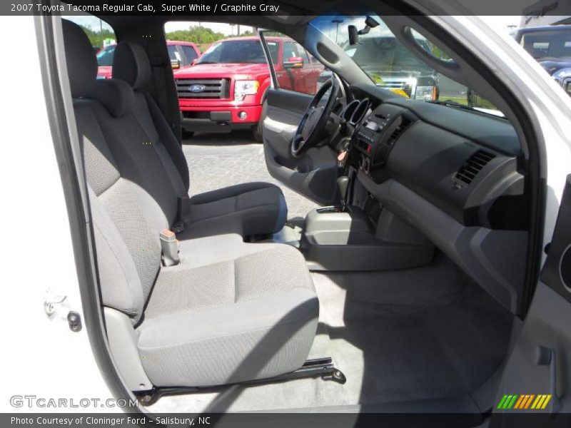 Super White / Graphite Gray 2007 Toyota Tacoma Regular Cab