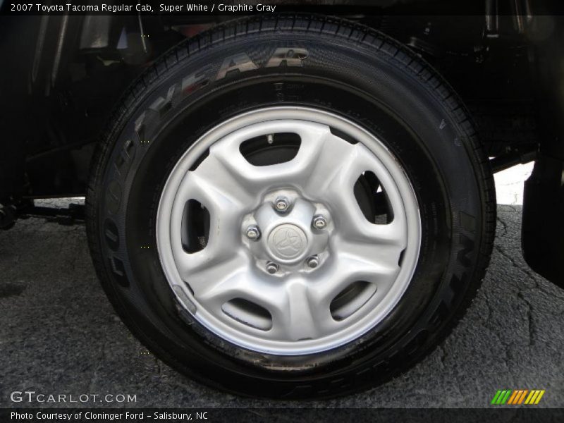 Super White / Graphite Gray 2007 Toyota Tacoma Regular Cab