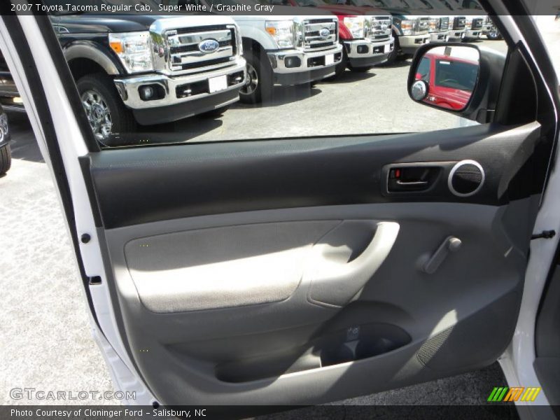 Super White / Graphite Gray 2007 Toyota Tacoma Regular Cab