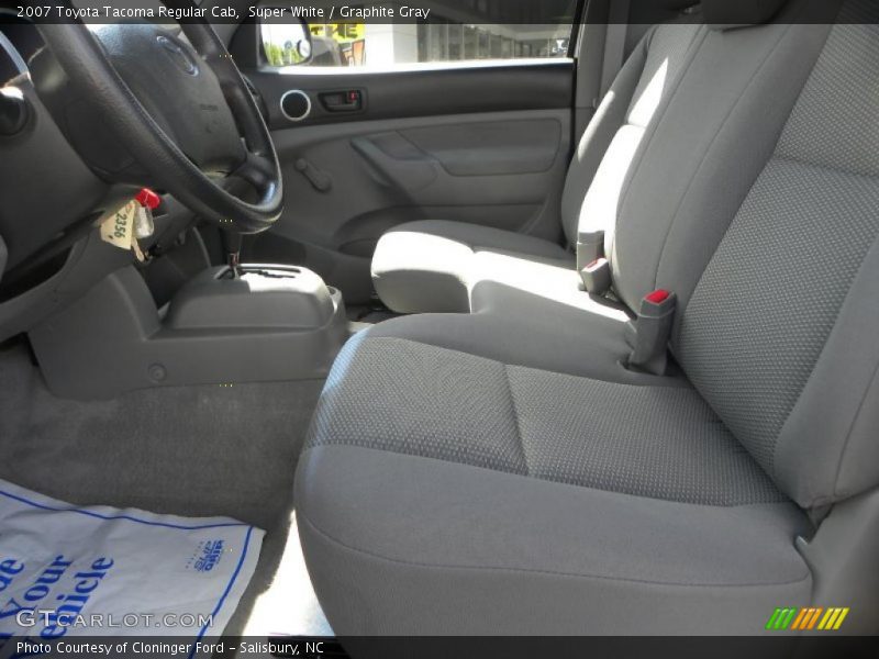 Super White / Graphite Gray 2007 Toyota Tacoma Regular Cab