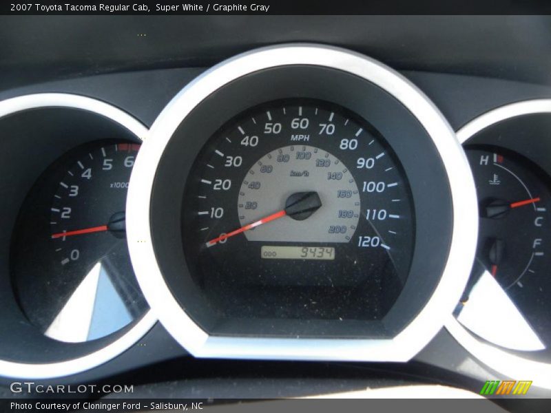 Super White / Graphite Gray 2007 Toyota Tacoma Regular Cab