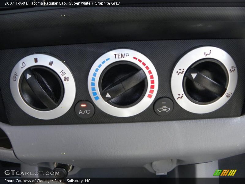 Super White / Graphite Gray 2007 Toyota Tacoma Regular Cab
