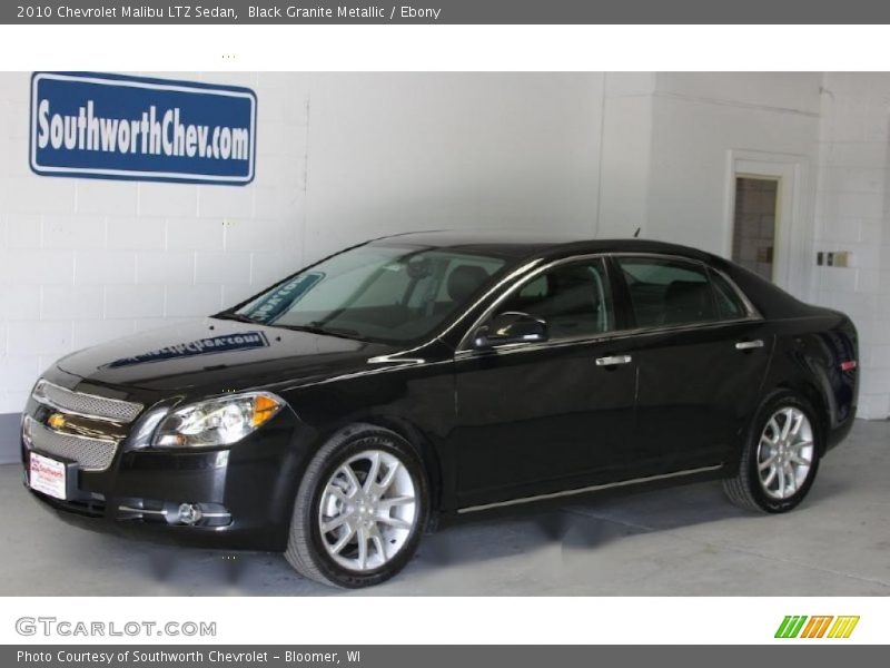 Black Granite Metallic / Ebony 2010 Chevrolet Malibu LTZ Sedan