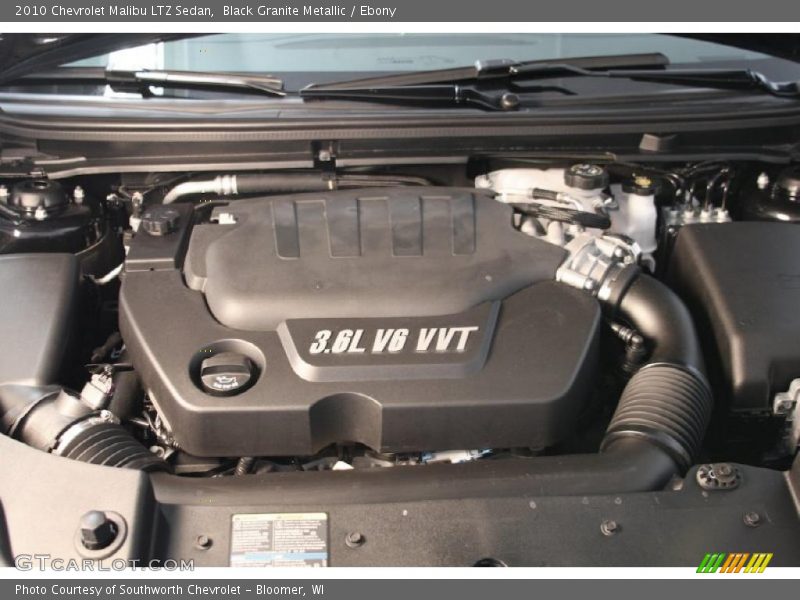 Black Granite Metallic / Ebony 2010 Chevrolet Malibu LTZ Sedan