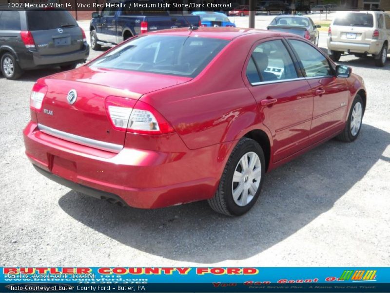 Vivid Red Metallic / Medium Light Stone/Dark Charcoal 2007 Mercury Milan I4