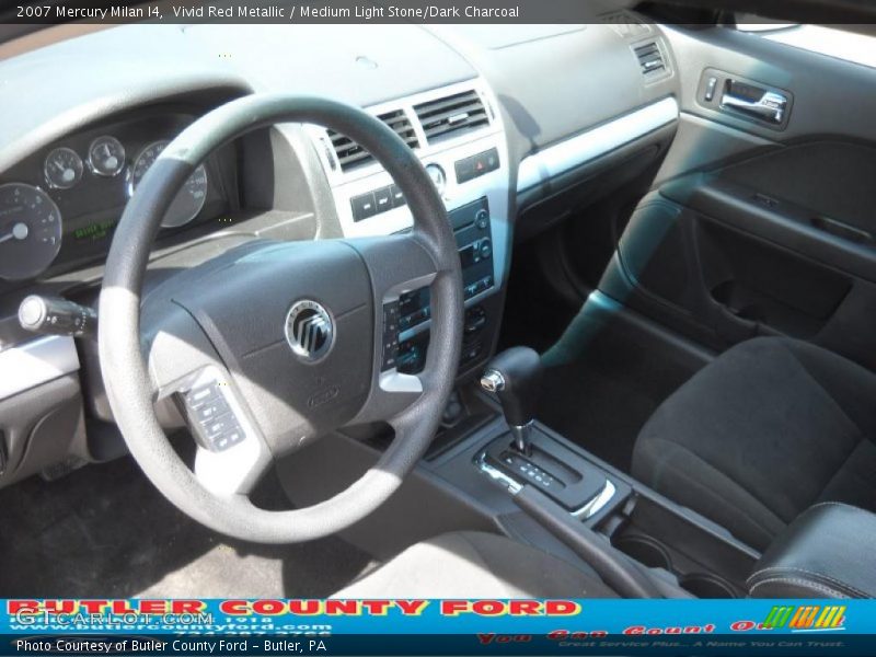 Vivid Red Metallic / Medium Light Stone/Dark Charcoal 2007 Mercury Milan I4