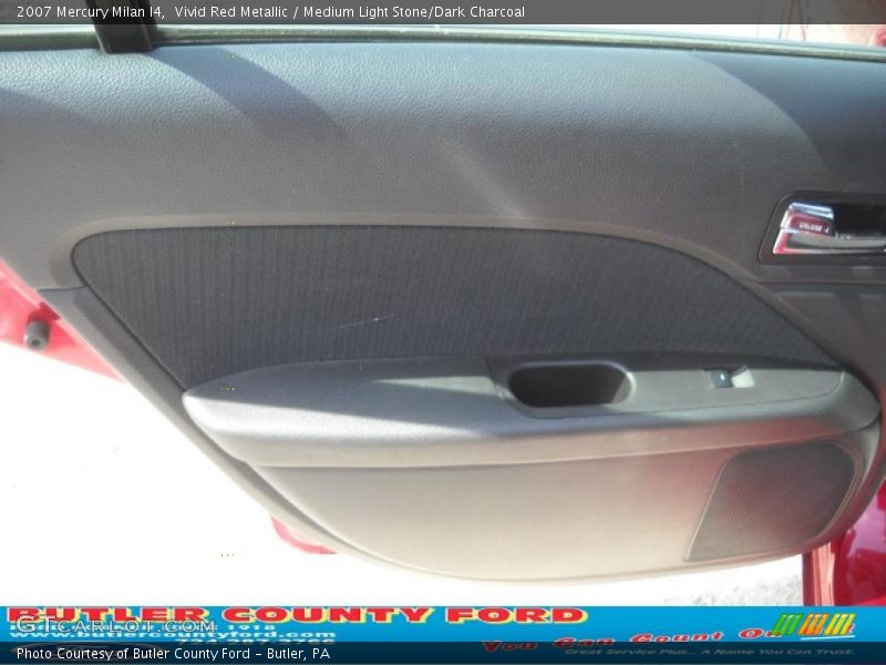 Vivid Red Metallic / Medium Light Stone/Dark Charcoal 2007 Mercury Milan I4