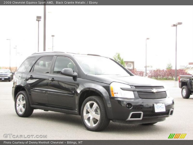 Black Granite Metallic / Ebony 2009 Chevrolet Equinox Sport AWD