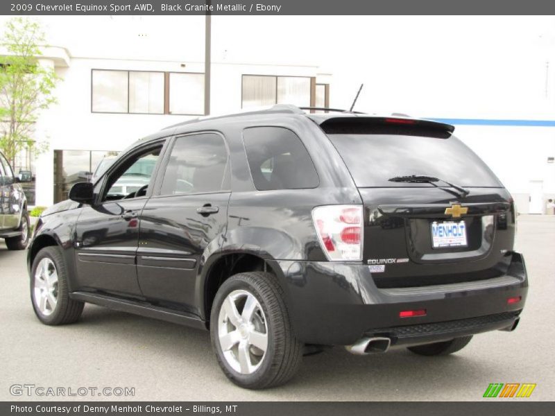 Black Granite Metallic / Ebony 2009 Chevrolet Equinox Sport AWD