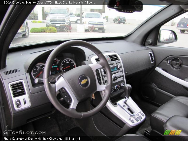 Black Granite Metallic / Ebony 2009 Chevrolet Equinox Sport AWD