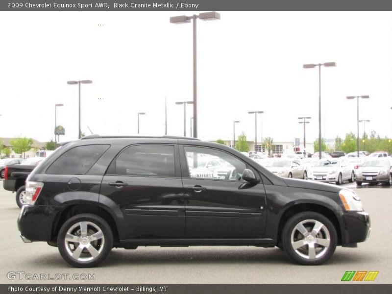 Black Granite Metallic / Ebony 2009 Chevrolet Equinox Sport AWD