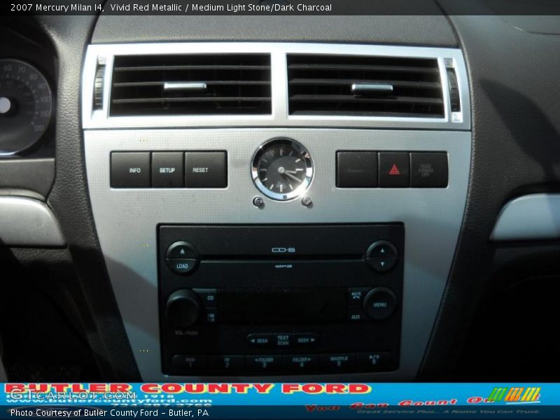 Vivid Red Metallic / Medium Light Stone/Dark Charcoal 2007 Mercury Milan I4