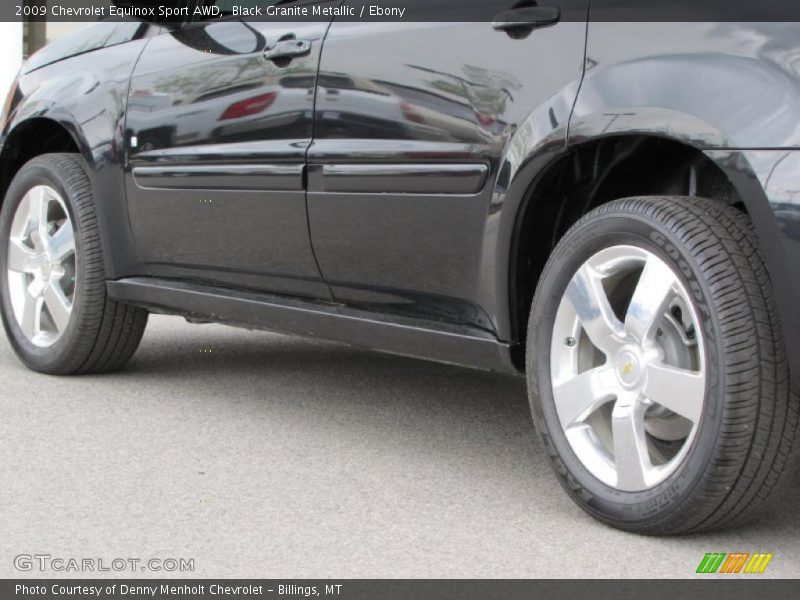 Black Granite Metallic / Ebony 2009 Chevrolet Equinox Sport AWD