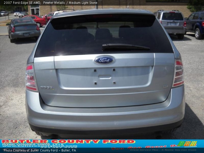 Pewter Metallic / Medium Light Stone 2007 Ford Edge SE AWD