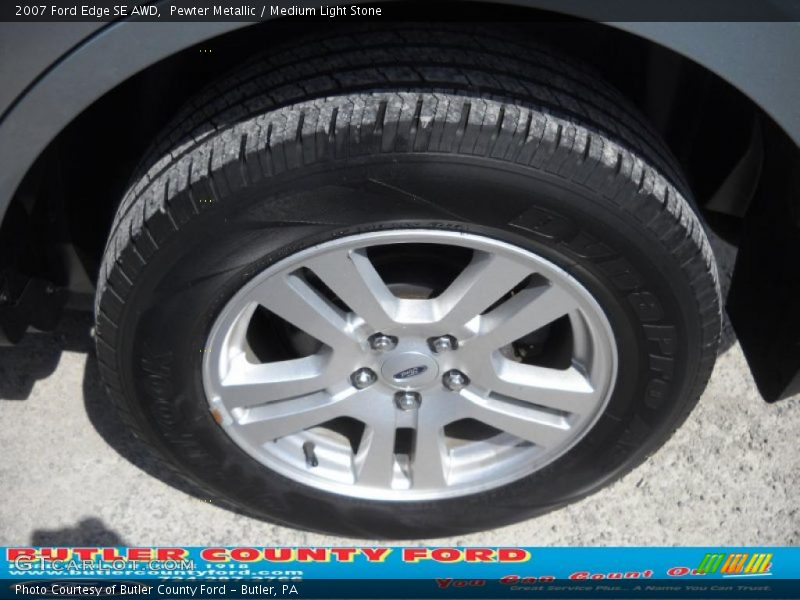 Pewter Metallic / Medium Light Stone 2007 Ford Edge SE AWD