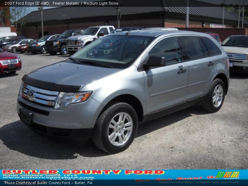 Pewter Metallic / Medium Light Stone 2007 Ford Edge SE AWD