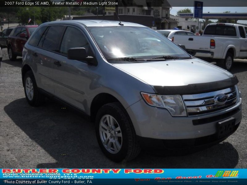 Pewter Metallic / Medium Light Stone 2007 Ford Edge SE AWD