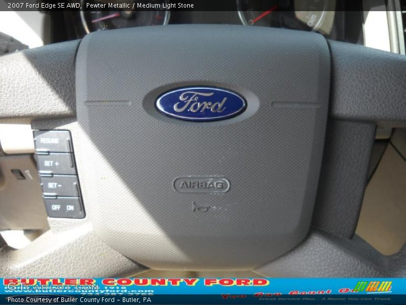 Pewter Metallic / Medium Light Stone 2007 Ford Edge SE AWD