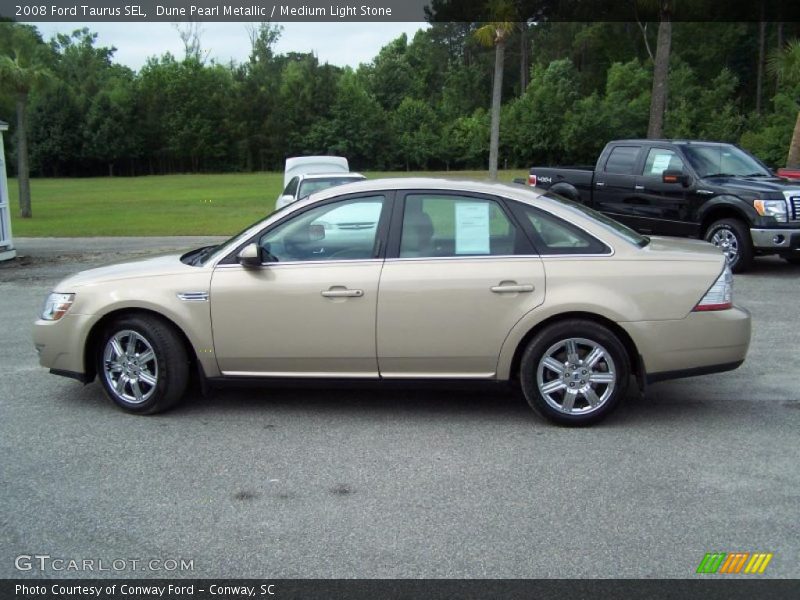 Dune Pearl Metallic / Medium Light Stone 2008 Ford Taurus SEL