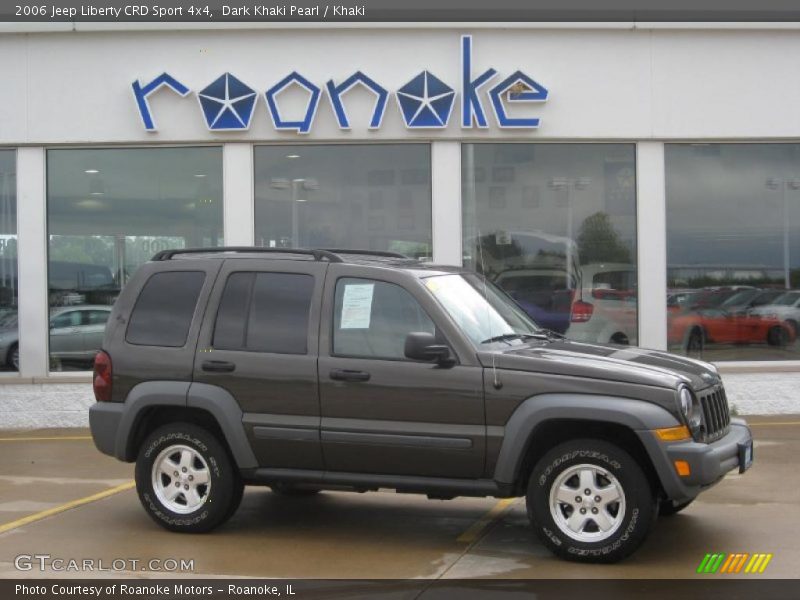 Dark Khaki Pearl / Khaki 2006 Jeep Liberty CRD Sport 4x4