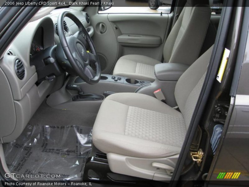 Dark Khaki Pearl / Khaki 2006 Jeep Liberty CRD Sport 4x4