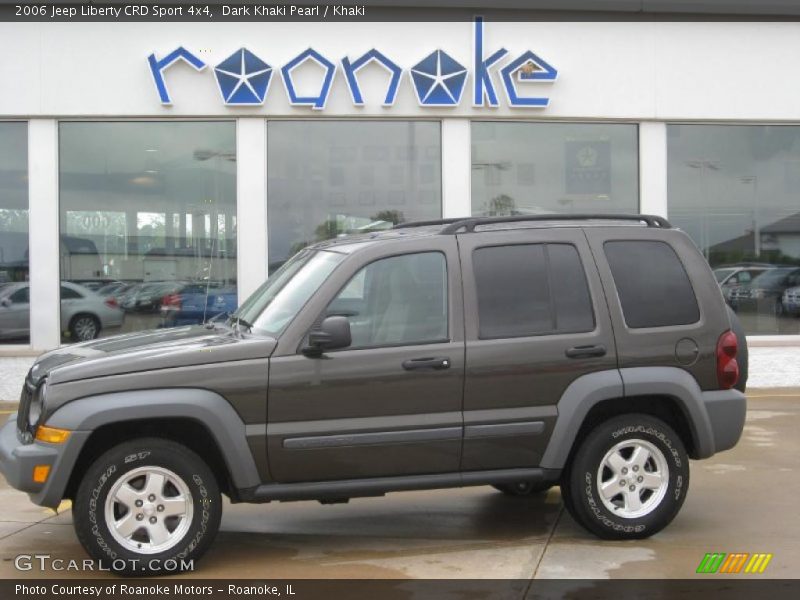 Dark Khaki Pearl / Khaki 2006 Jeep Liberty CRD Sport 4x4