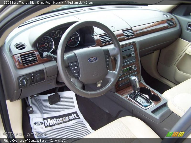 Dune Pearl Metallic / Medium Light Stone 2008 Ford Taurus SEL