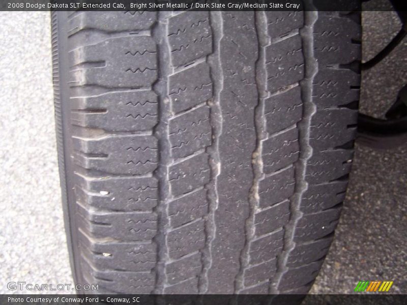 Bright Silver Metallic / Dark Slate Gray/Medium Slate Gray 2008 Dodge Dakota SLT Extended Cab