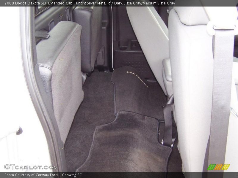 Bright Silver Metallic / Dark Slate Gray/Medium Slate Gray 2008 Dodge Dakota SLT Extended Cab