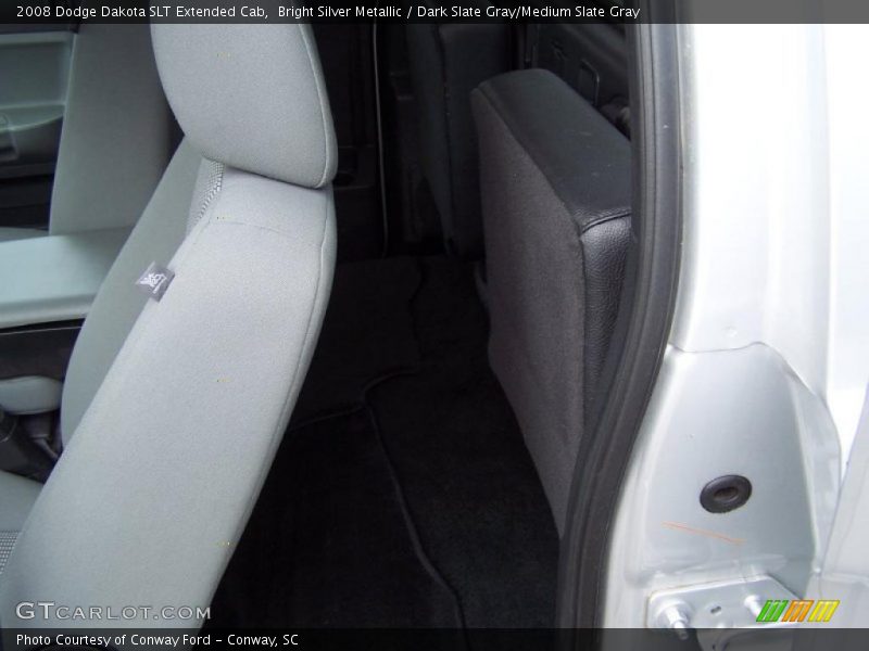 Bright Silver Metallic / Dark Slate Gray/Medium Slate Gray 2008 Dodge Dakota SLT Extended Cab
