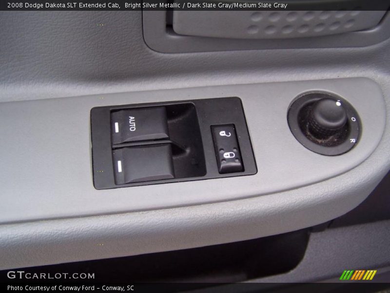 Bright Silver Metallic / Dark Slate Gray/Medium Slate Gray 2008 Dodge Dakota SLT Extended Cab
