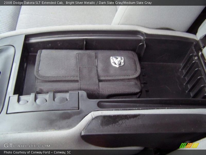 Bright Silver Metallic / Dark Slate Gray/Medium Slate Gray 2008 Dodge Dakota SLT Extended Cab