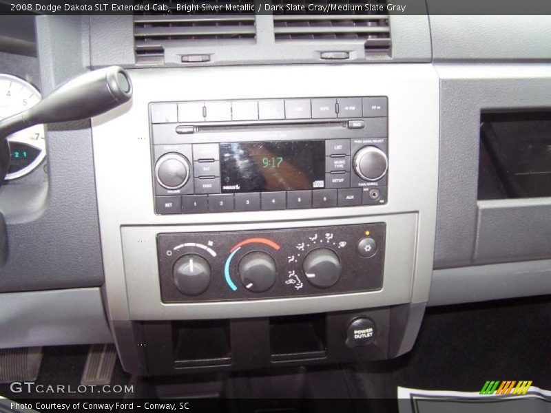 Bright Silver Metallic / Dark Slate Gray/Medium Slate Gray 2008 Dodge Dakota SLT Extended Cab