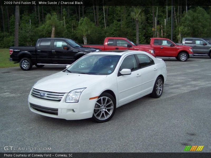 White Suede / Charcoal Black 2009 Ford Fusion SE