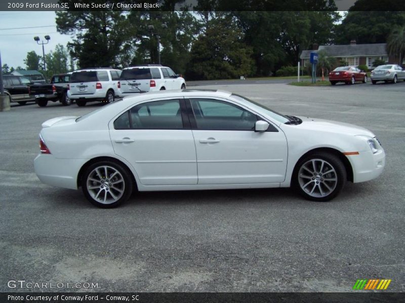 White Suede / Charcoal Black 2009 Ford Fusion SE
