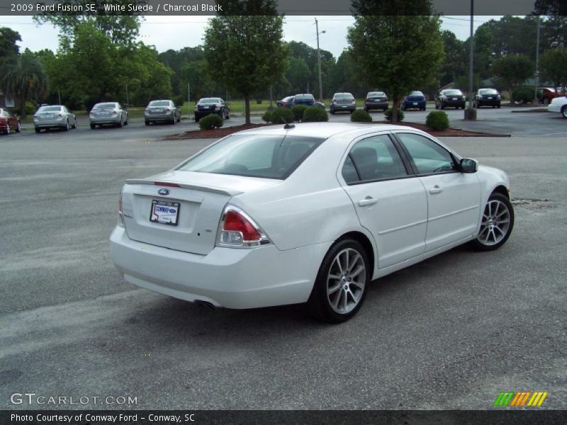 White Suede / Charcoal Black 2009 Ford Fusion SE