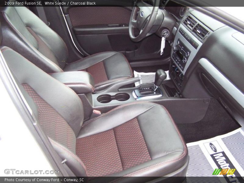 White Suede / Charcoal Black 2009 Ford Fusion SE
