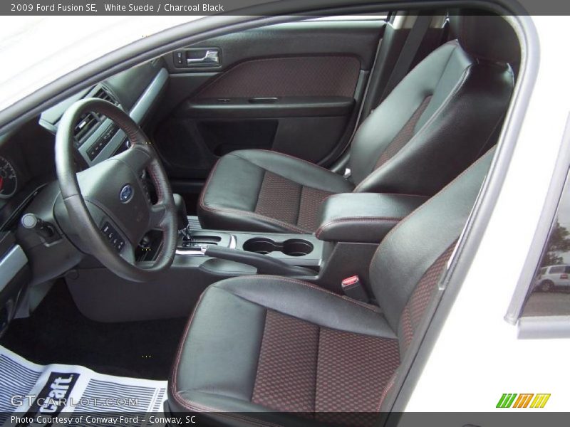 White Suede / Charcoal Black 2009 Ford Fusion SE