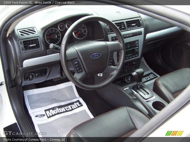 White Suede / Charcoal Black 2009 Ford Fusion SE