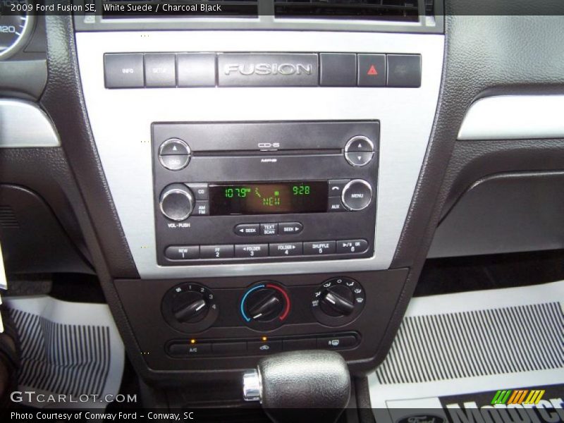 White Suede / Charcoal Black 2009 Ford Fusion SE