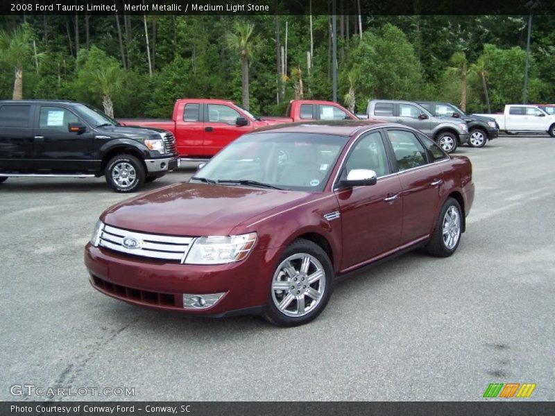 Merlot Metallic / Medium Light Stone 2008 Ford Taurus Limited