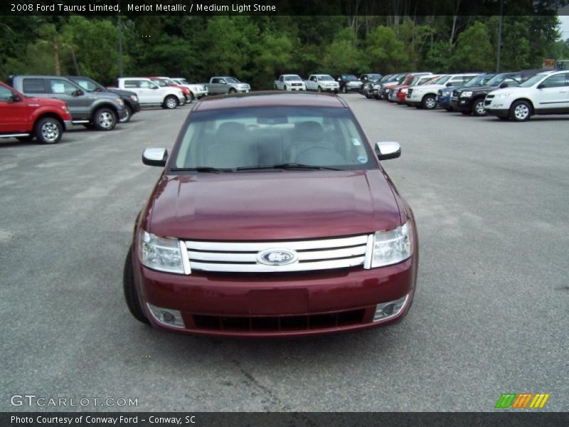 Merlot Metallic / Medium Light Stone 2008 Ford Taurus Limited