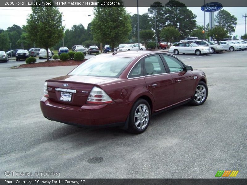 Merlot Metallic / Medium Light Stone 2008 Ford Taurus Limited